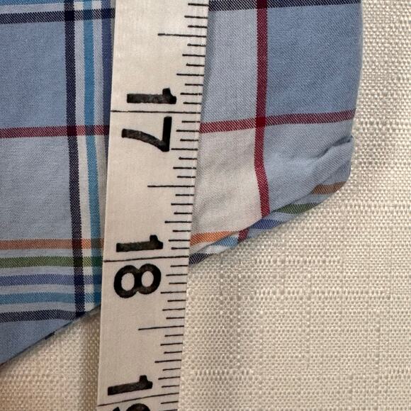 PETER MILLAR‎ Button Down Shirt Size L Cotton Plaid Summer Preppy Camping Golf - Picture 9 of 10